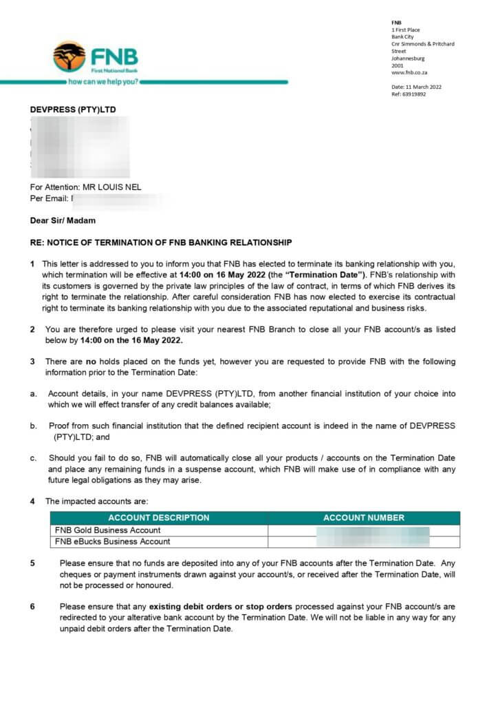 First National Bank FNB How Can We Unbank You Louis Nel First National Bank FNB How Can We Unbank You Louis Nel